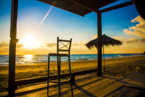 Spectacular sunsets by 'Tayo' Beach Bar